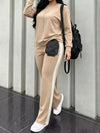 Dropped Shoulder Top and Pants Set